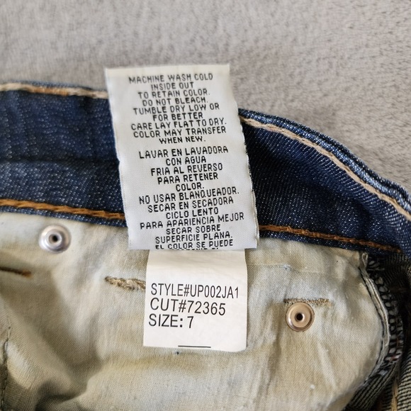 Underground Soul Women's Jean Shorts Size 7 Rolled Up Cuffed Boho Western - Picture 5 of 9